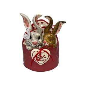 Blue Sky Clayworks Love Bunnies Envelope Figurine